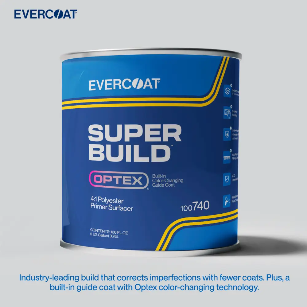 Super Build Polyester Primer Surfacer ITW Evercoat Frente con texto