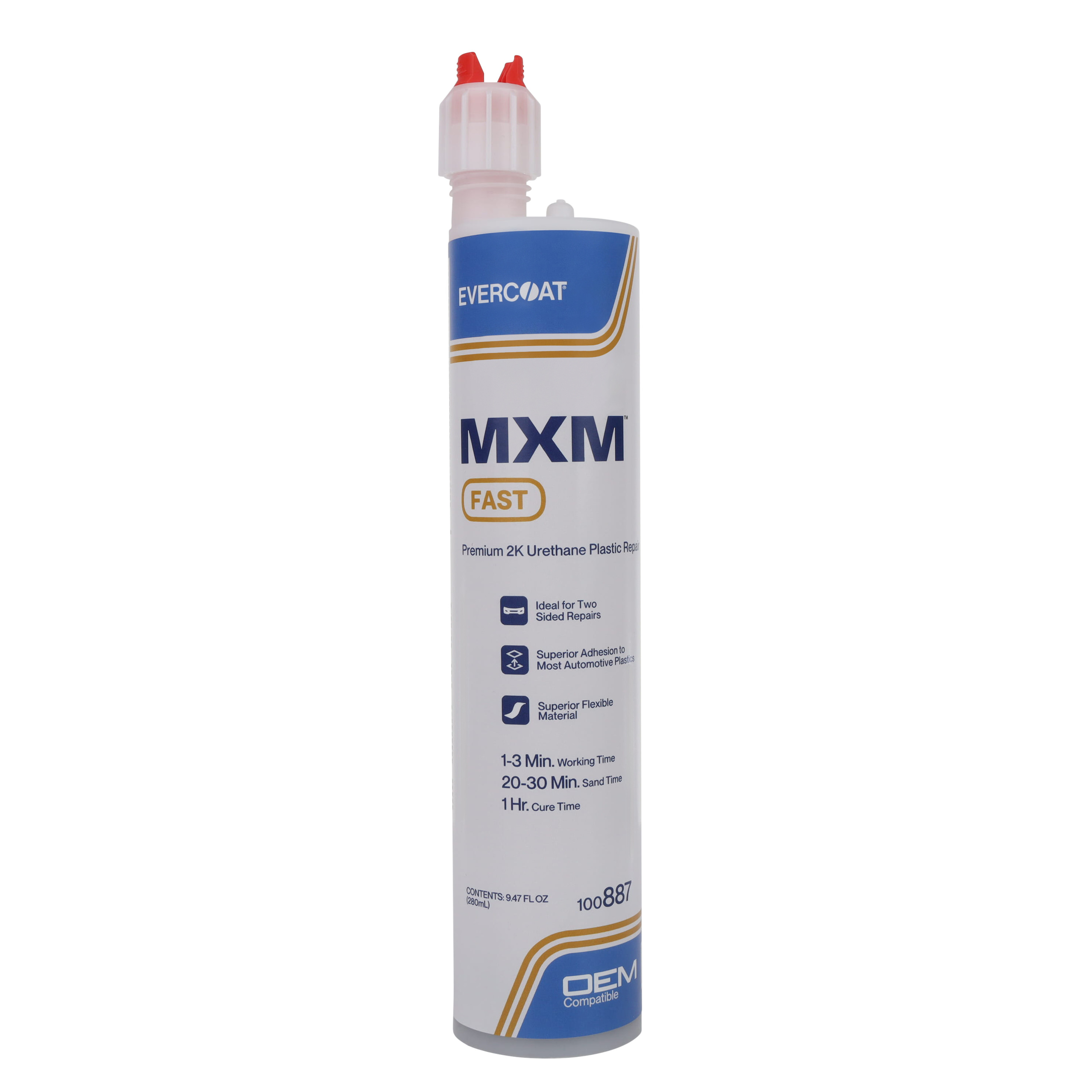 100887 - MXM™ Fast Premium 2K Urethane Plastic Repair Adhesive