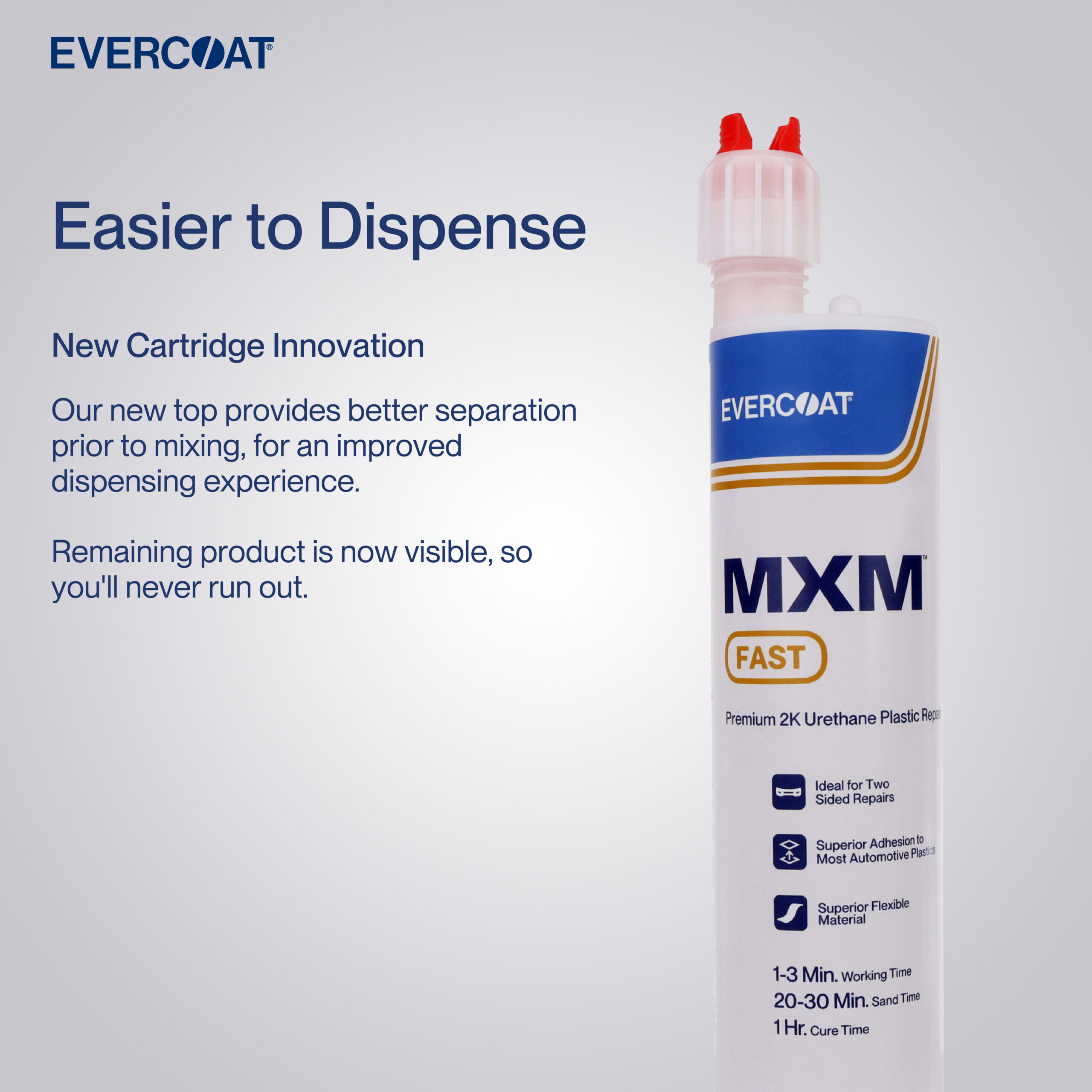 100887 - MXM™ Fast Premium 2K Urethane Plastic Repair Adhesive