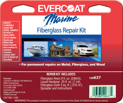 Evercoat Fibre Glass Co Gel Coat Repair Kit 1 Oz.