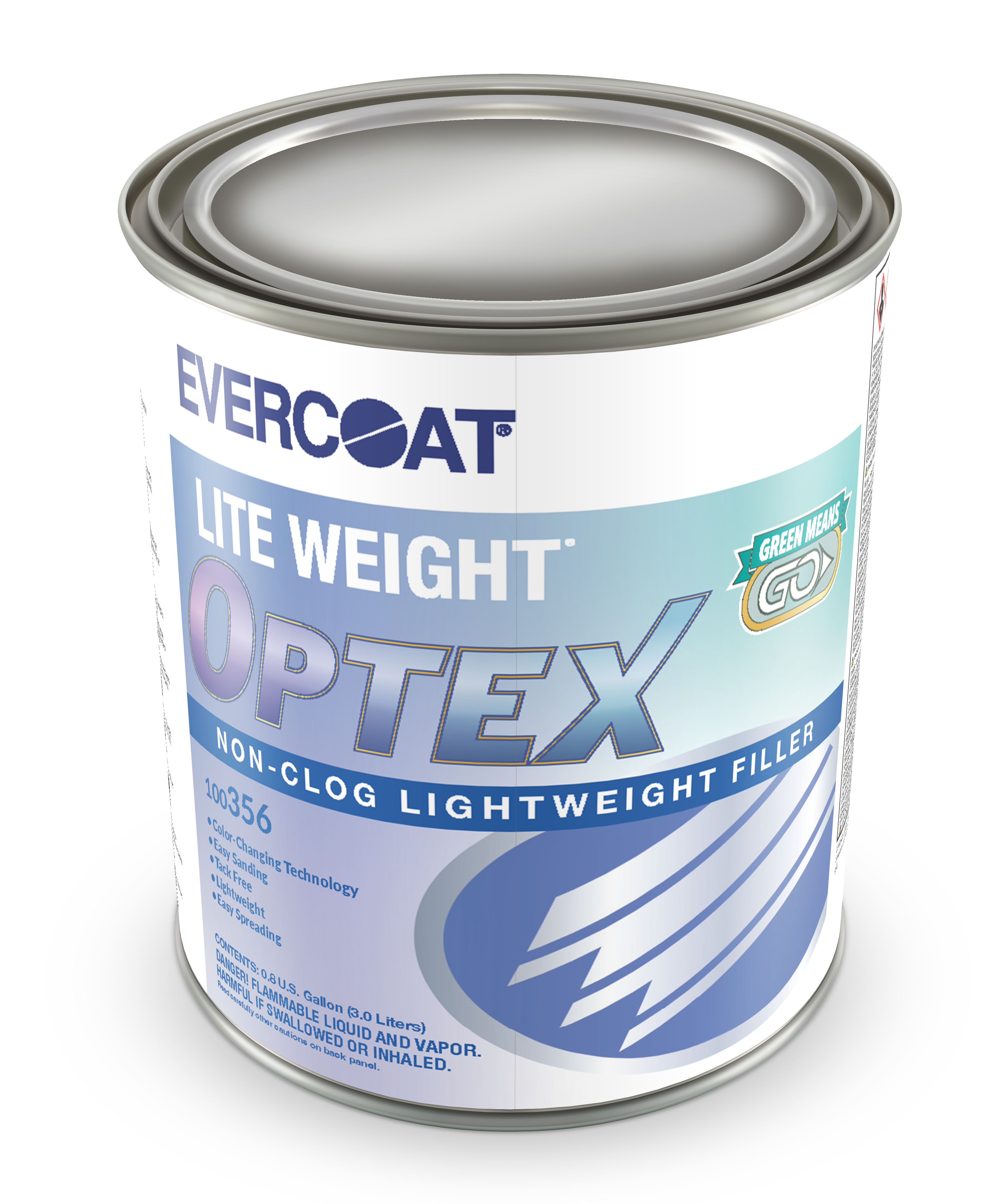 Evercoat Lite Weight Non-Clog Auto Body Filler P/N 100156- HARDENER  INCLUDED
