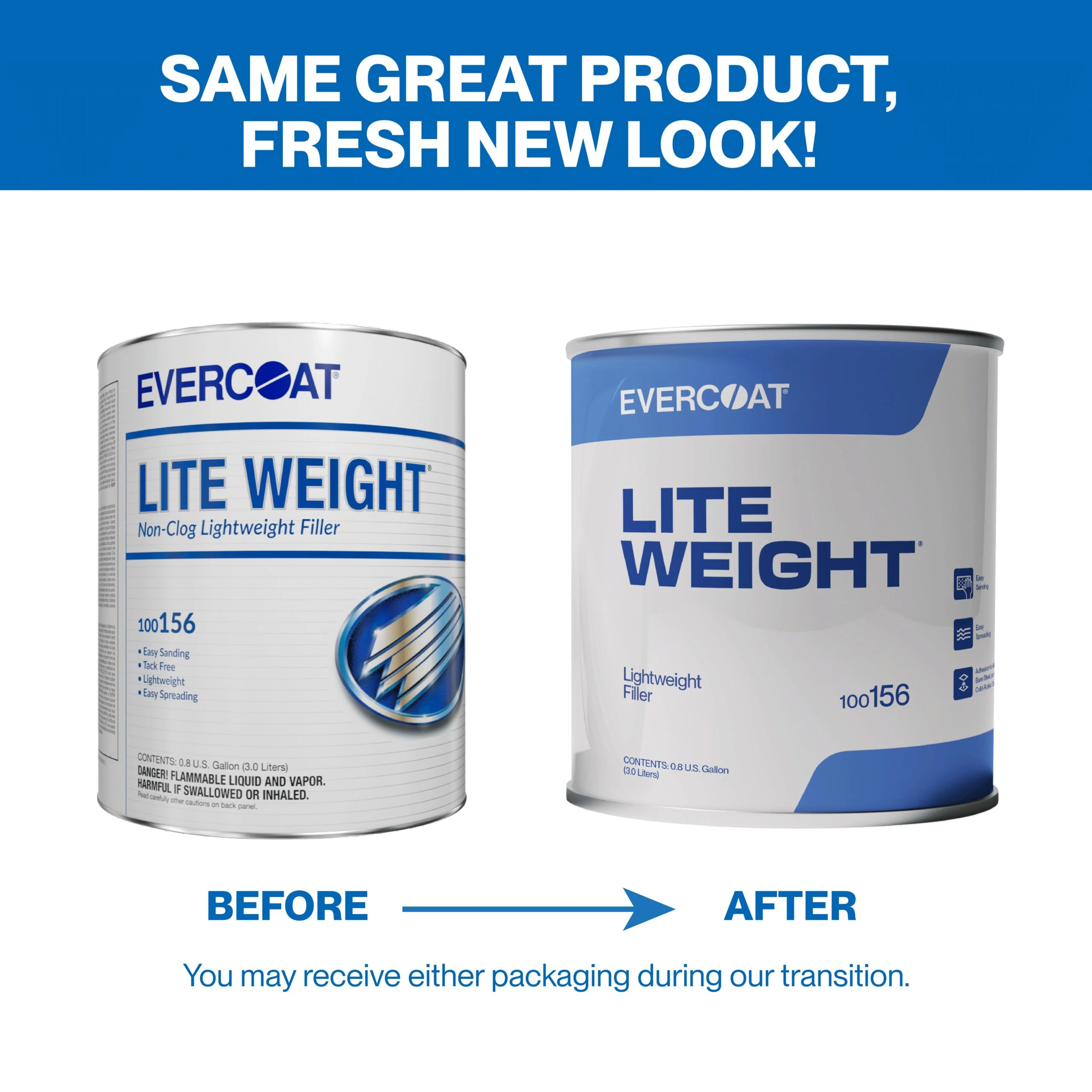 light weight old vs new can comparison