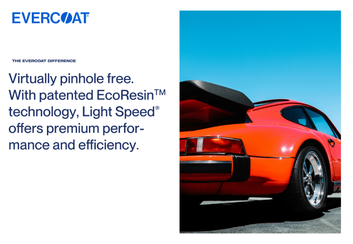 light speed optex pinhold free finish illustration