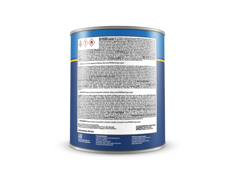 Back of Slick Sand Evercoat 100709