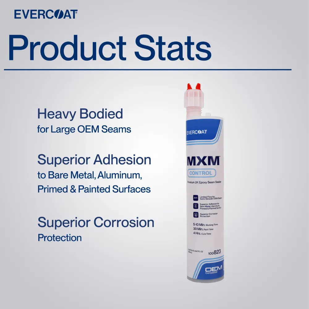 ITW Evercoat Product with Stats Maxim Control Flow Seam Sealer