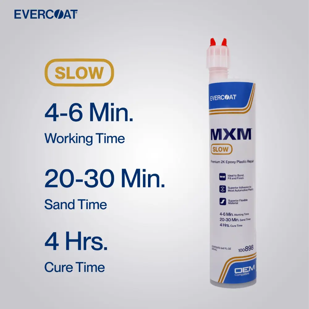 ITW Evercoat Work Time Stats MXM Plastic Repair