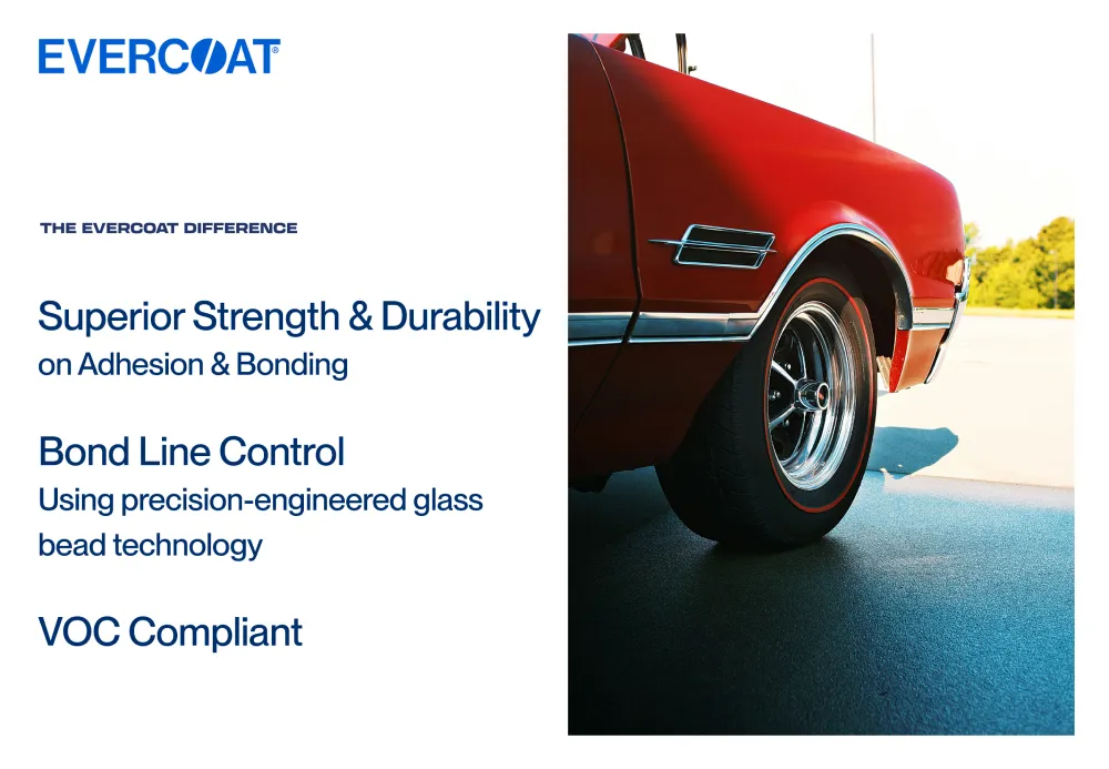 ITW Evercoat MXM™ Medium Premium 2K Epoxy Panel Bond Adhesive Feature Card