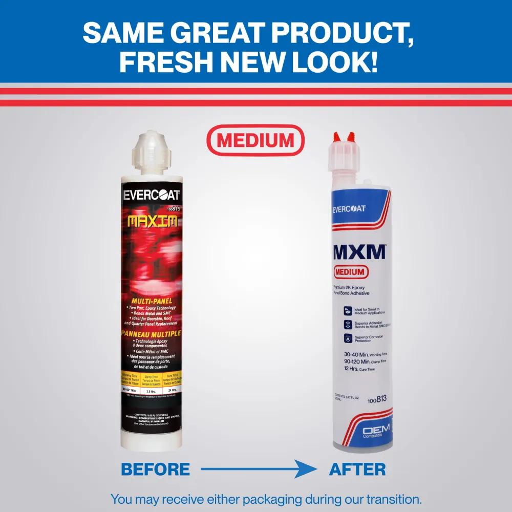 ITW Evercoat MXM™ Medium Premium 2K Epoxy Panel Bond Adhesive Transition Card