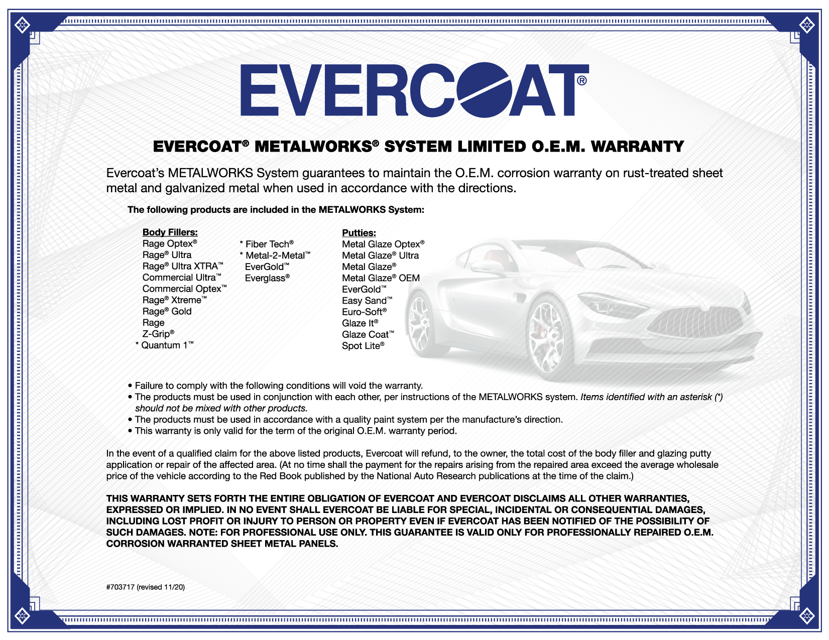 Evercoat RAGE Ultra Xtra Body Filler Gallon